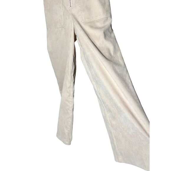 Nasty‎ Gal Corduroy Cream Zip Up Jumpsuit Size 6 - Picture 4 of 11